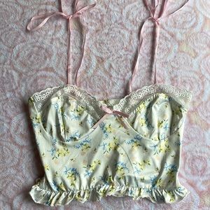 CAMI WHITE FLORAL LACE BABYDOLL